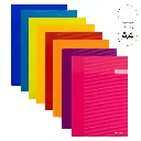 LIBRETA GRAPADA A4 TAPA CARTON 90 GRAMOS PAUTA 2,5MM