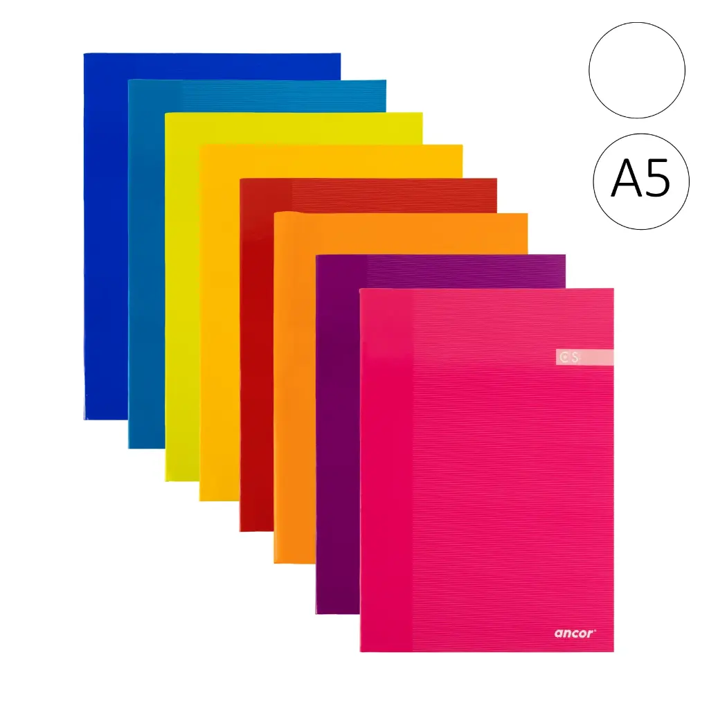 LIBRETA GRAPADA A5 TAPA CARTON 90 GRAMOS LISO