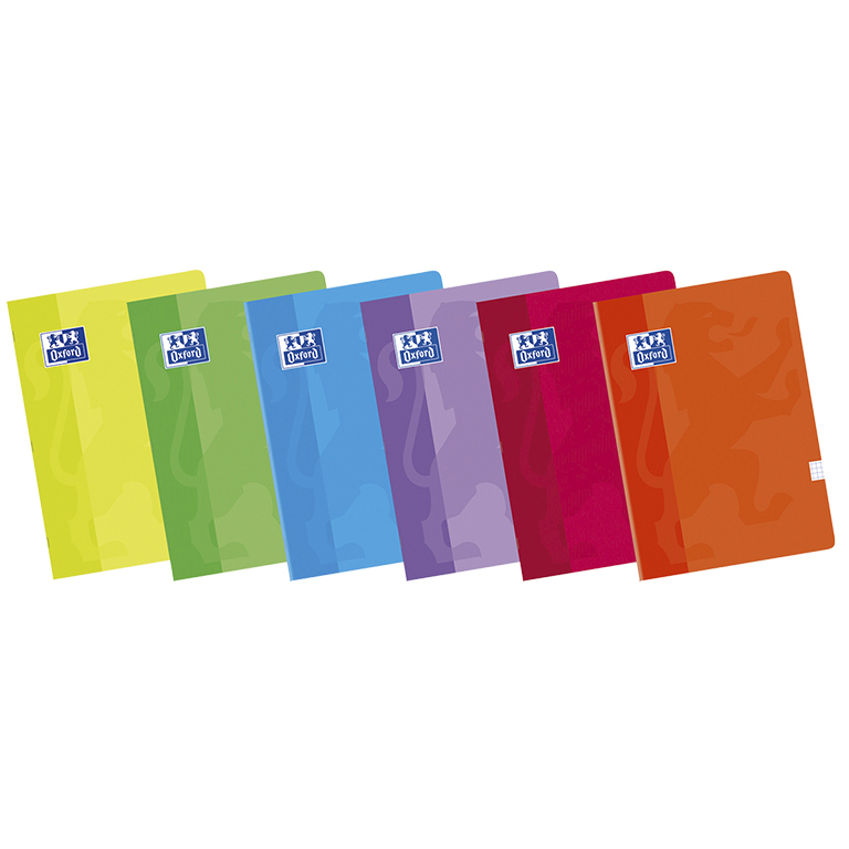 LIBRETA OXFORD A5 GRAPADA 48 HOJAS 90G CUADRO 4MM