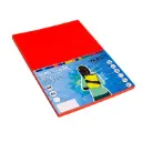 PAPEL A4 80G 100 HOJAS COLOR ROJO MEDIO