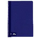 BLOC ESPIRAL A4 TAPA DURA 80 HOJAS 70 GRAMOS HORIZONTAL AZUL OSCURO RAYLU