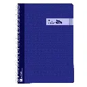 BLOC ESPIRAL A4 TAPA PLASTICO 80 HOJAS 90 GRAMOS CUADRO 4MM AZUL OSCURO RAYLU