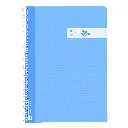 BLOC ESPIRAL A4 TAPA PLASTICO 80 HOJAS 90 GRAMOS CUADRO 4MM AZUL CLARO RAYLU