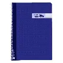 BLOC ESPIRAL A4 TAPA PLASTICO 80 HOJAS 90 GRAMOS HORIZONTAL AZUL OSCURO RAYLU