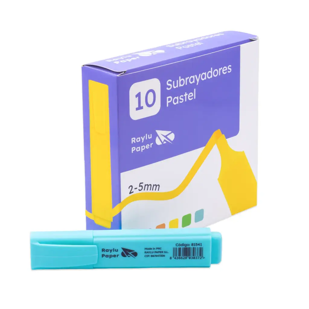 MARCADOR FLUORESCENTE RAYLU RAYLIGHT AZUL PASTEL