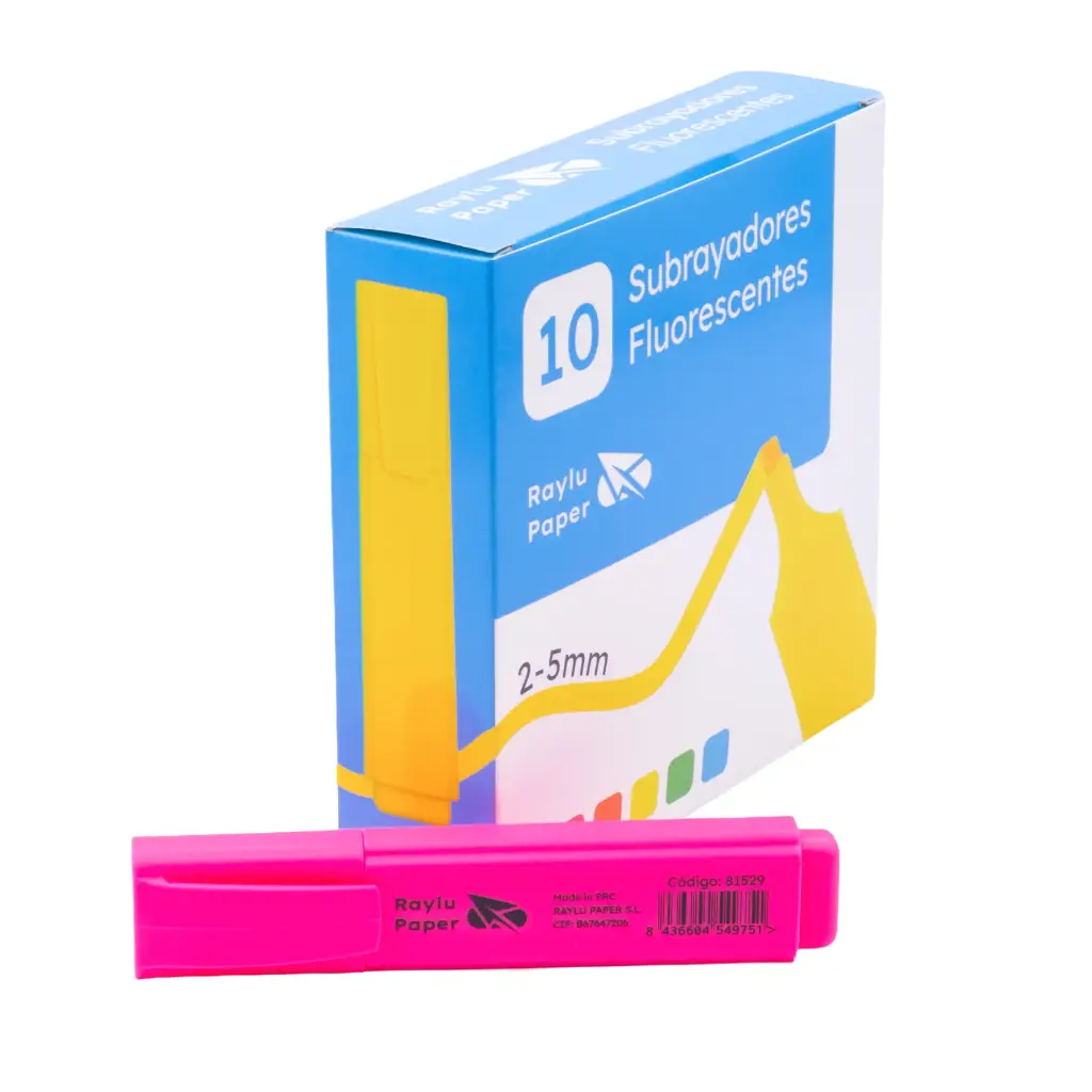 MARCADOR FLUORESCENTE RAYLU RAYLIGHT ROSA