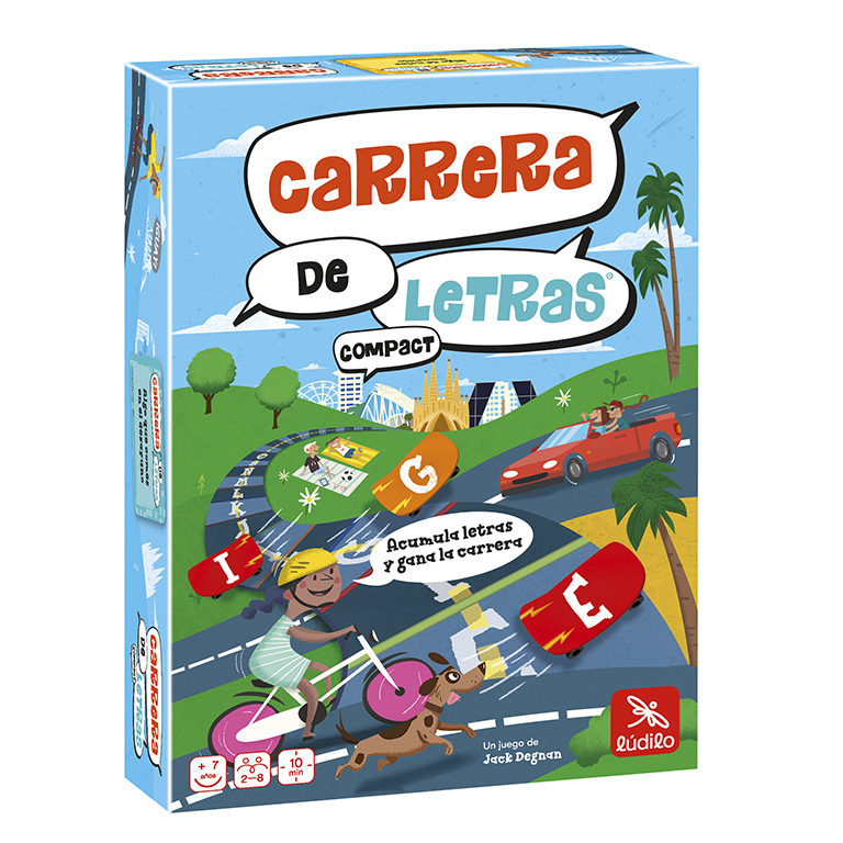 JUEGO DE MESA LUDILO CARRERA DE LETRAS COMPACT 