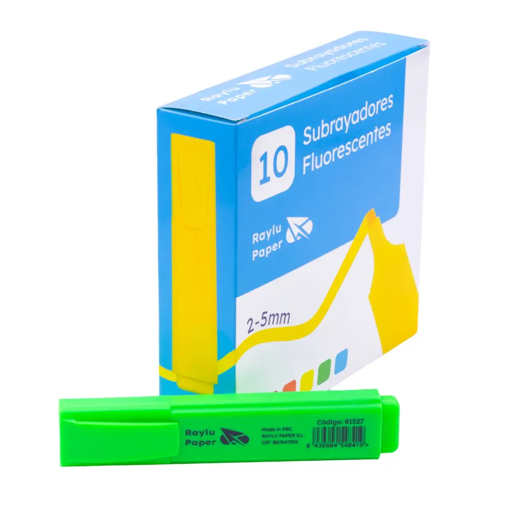MARCADOR FLUORESCENTE RAYLU RAYLIGHT VERDE