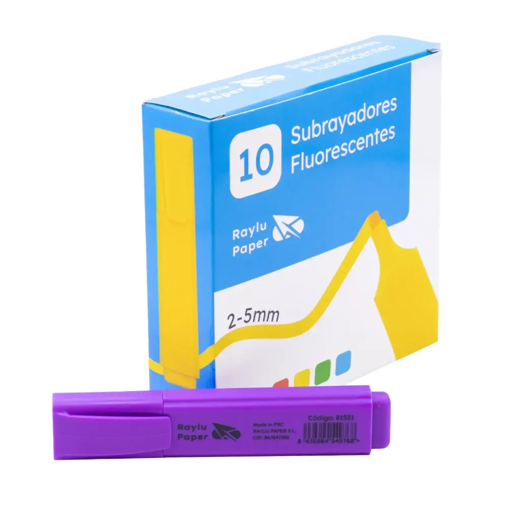 MARCADOR FLUORESCENTE RAYLU RAYLIGHT VIOLETA
