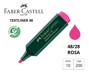 MARCADOR FLUORESCENTE FABER-CASTELL 48-07 ROSA