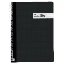 BLOC ESPIRAL A4 TAPA PLASTICO 80 HOJAS 90 GRAMOS PAUTA 3,5MM NEGRO RAYLU