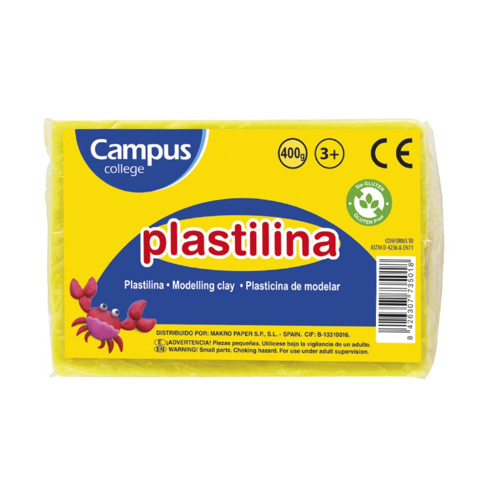 PLASTILINA CAMPUS GRANDE 400G AMARILLO