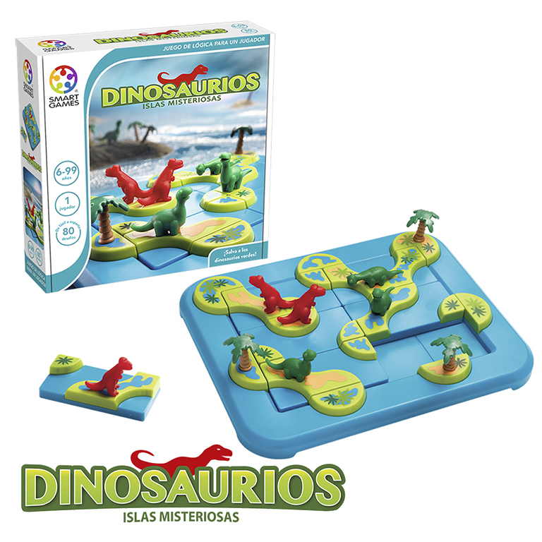 JUEGO DE LOGICA LUDILO DINOSAURIOS: ISLAS MISTERIOSAS
