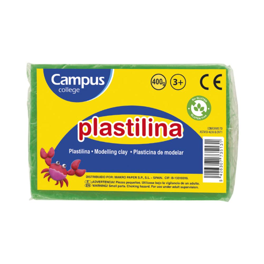 PLASTILINA CAMPUS GRANDE 400G VERDE