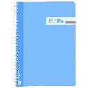 BLOC ESPIRAL A4 TAPA PLASTICO 80 HOJAS 90 GRAMOS PAUTA 3,5MM AZUL CLARO RAYLU