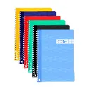 BLOC ESPIRAL A5 TAPA PLASTICO 80 HOJAS 90 GRAMOS CUADRO 5MM RAYLU