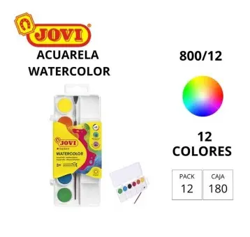 ACUARELA JOVI 24 PASTILLAS 22 MM