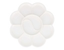 PALETA DE PLÁSTICO FLOR Ø14 CM 11 COMPARTIMENTOS