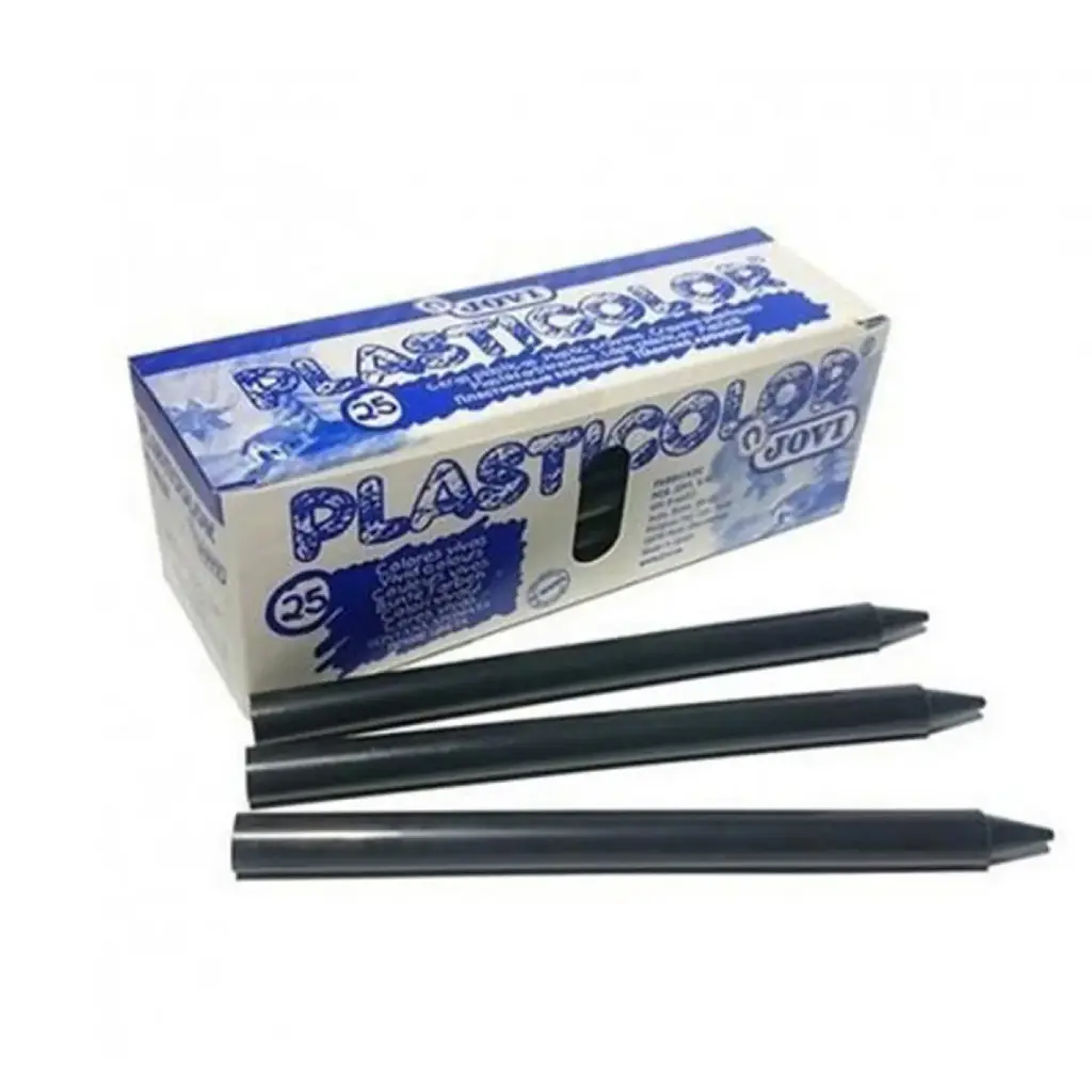 CERAS JOVI PLASTICOLOR NEGRO ESTUCHE UNICOLOR 25 UDS 