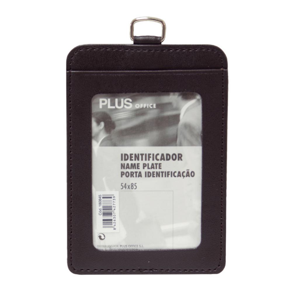 PORTACARNET PLUS VERTICAL 54X85 MARRON