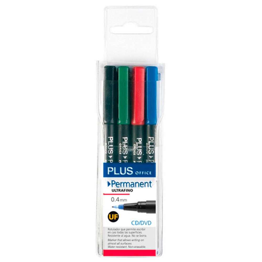 ROTULADOR PLUS PERMANENTE UF 4 UDS