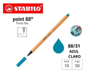 ROTULADOR STABILO POINT 88 AZUL CLARO 