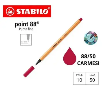 ROTULADOR STABILO POINT 88 CARMESI 