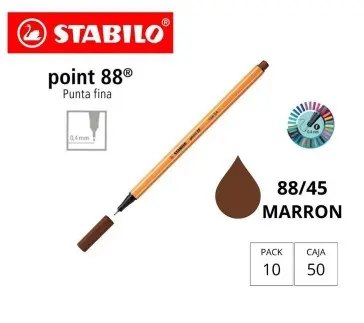 ROTULADOR STABILO POINT 88 MARRON 