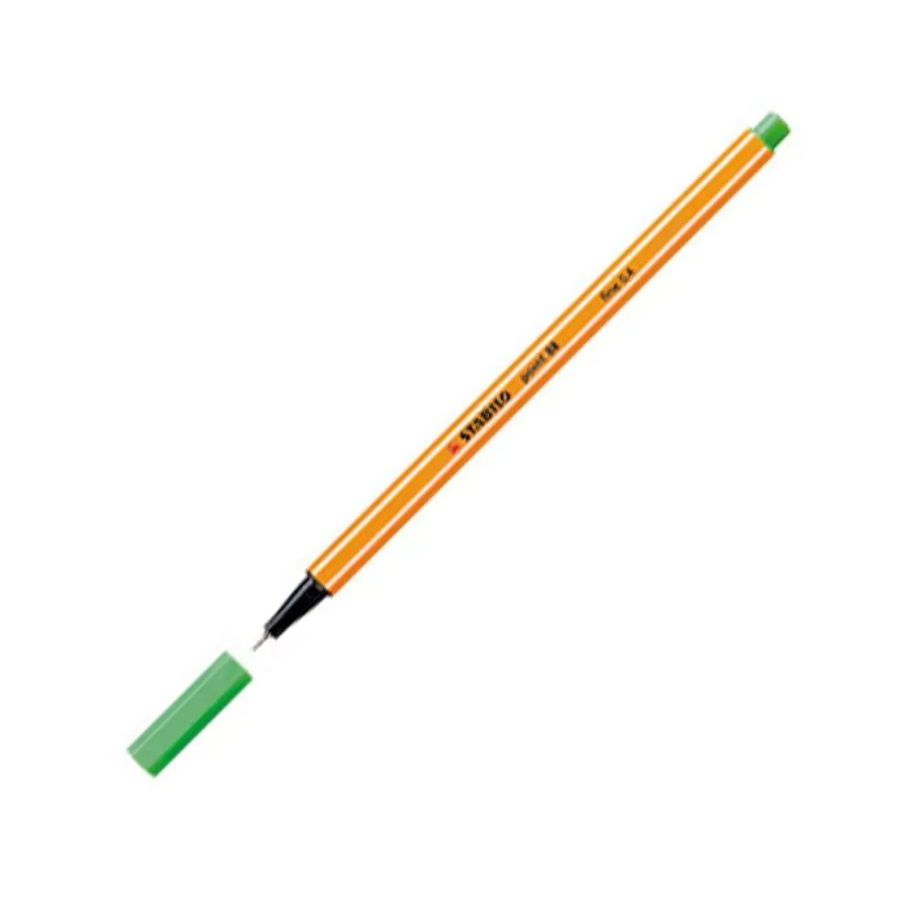 ROTULADOR STABILO POINT 88 VERDE HOJA 