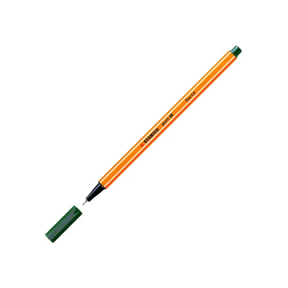 ROTULADOR STABILO POINT 88 VERDE PINO 