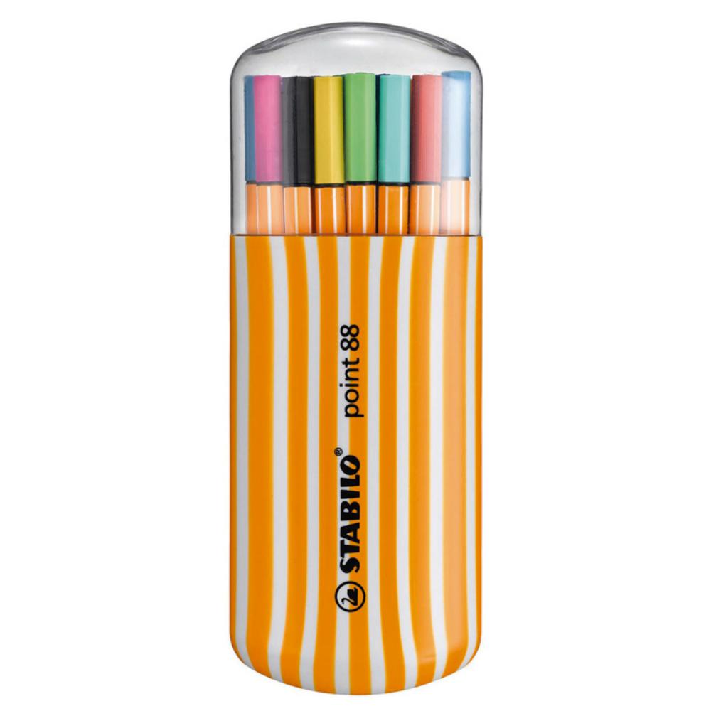 ROTULADOR STABILO POINT 88 ZEBRUI ESTUCHE 20  SURTIDOS 