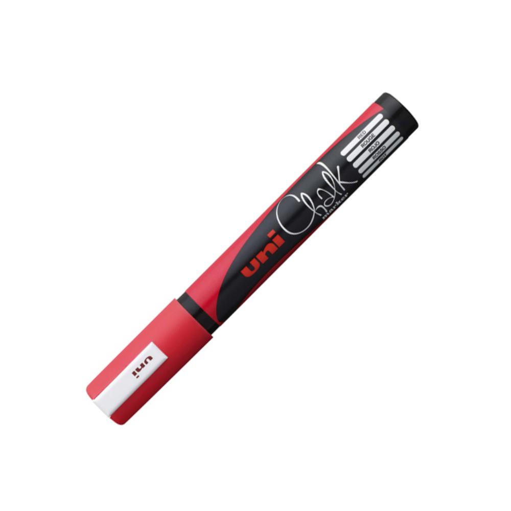 ROTULADOR UNI CHALK TIZA LÍQUIDA ROJO