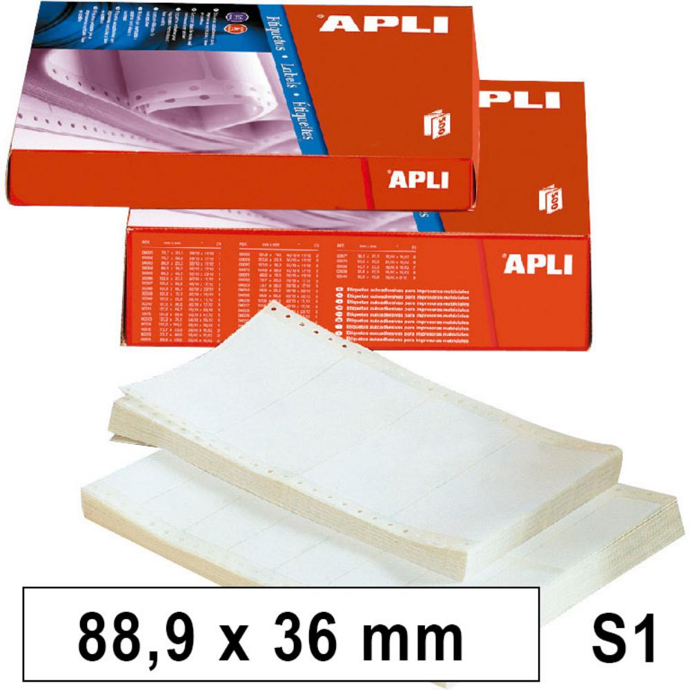 APLI ETIQUETAS EN CONTINUO 88,9X36,0MM