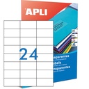 APLI ETIQUETAS TRANSLÚCIDAS RESISTENTES INTEMPERIE 70,0X37,0MM 20 HOJAS
