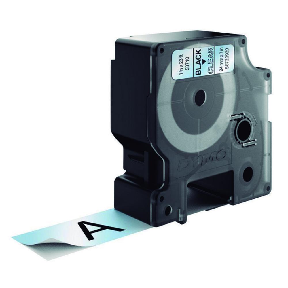 CINTA DYMO D1 24MM×7 M NEGRO/TRANSPARENTE