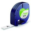 CINTA DYMO LETRATAG PAPEL 12MM×4 M NEGRO/BLANCO 