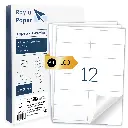 ETIQUETAS ADHESIVAS A4 RAYLU 12 POR HOJA 105x48MM 100 HOJAS