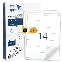 ETIQUETAS ADHESIVAS A4 RAYLU 14 POR HOJA 105x41MM 100 HOJAS