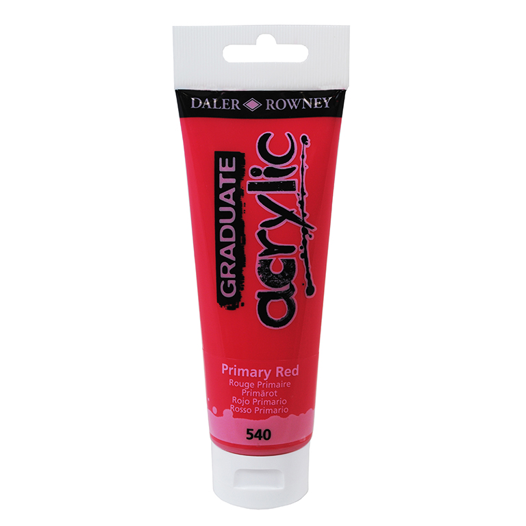 PINTURA ACRÍLICO GRADUATE DALER-ROWNEY 120 ML ROJO PRIMARIO (540)