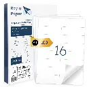 ETIQUETAS ADHESIVAS A4 RAYLU 24 POR HOJA 105x37MM 100 HOJAS