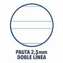 CUADERNO A5 ESPIRAL 48HJ. PAUTA 2,5MM-XXI 