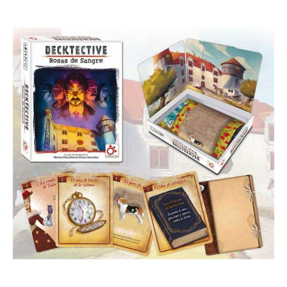 JUEGO DE CARTAS MERCURIO DECKTECTIVE: ROSAS DE SANGRE