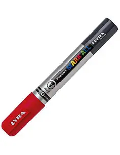 ROTULADOR ACRÍLICO LYRA MARCADOR 8MM ROJO 
