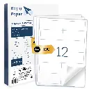 ETIQUETAS ADHESIVAS A4 RAYLU 97x42,3MM 12 POR HOJA 100 HOJAS