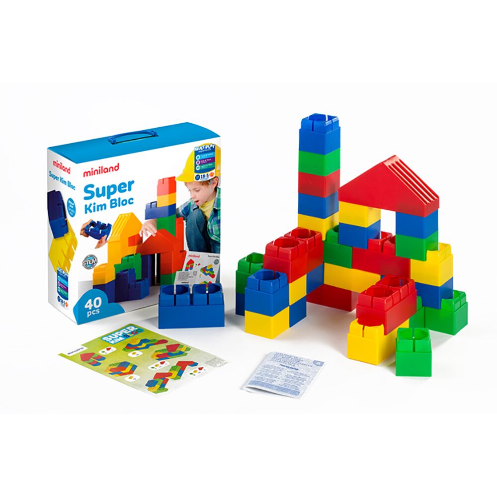 JUEGO MINILAND SUPER BLOCKS 64 PIEZAS