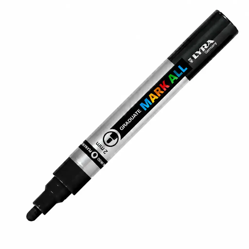 ROTULADOR ACRÍLICO LYRA 2MM NEGRO GRADUATE MARK ALL