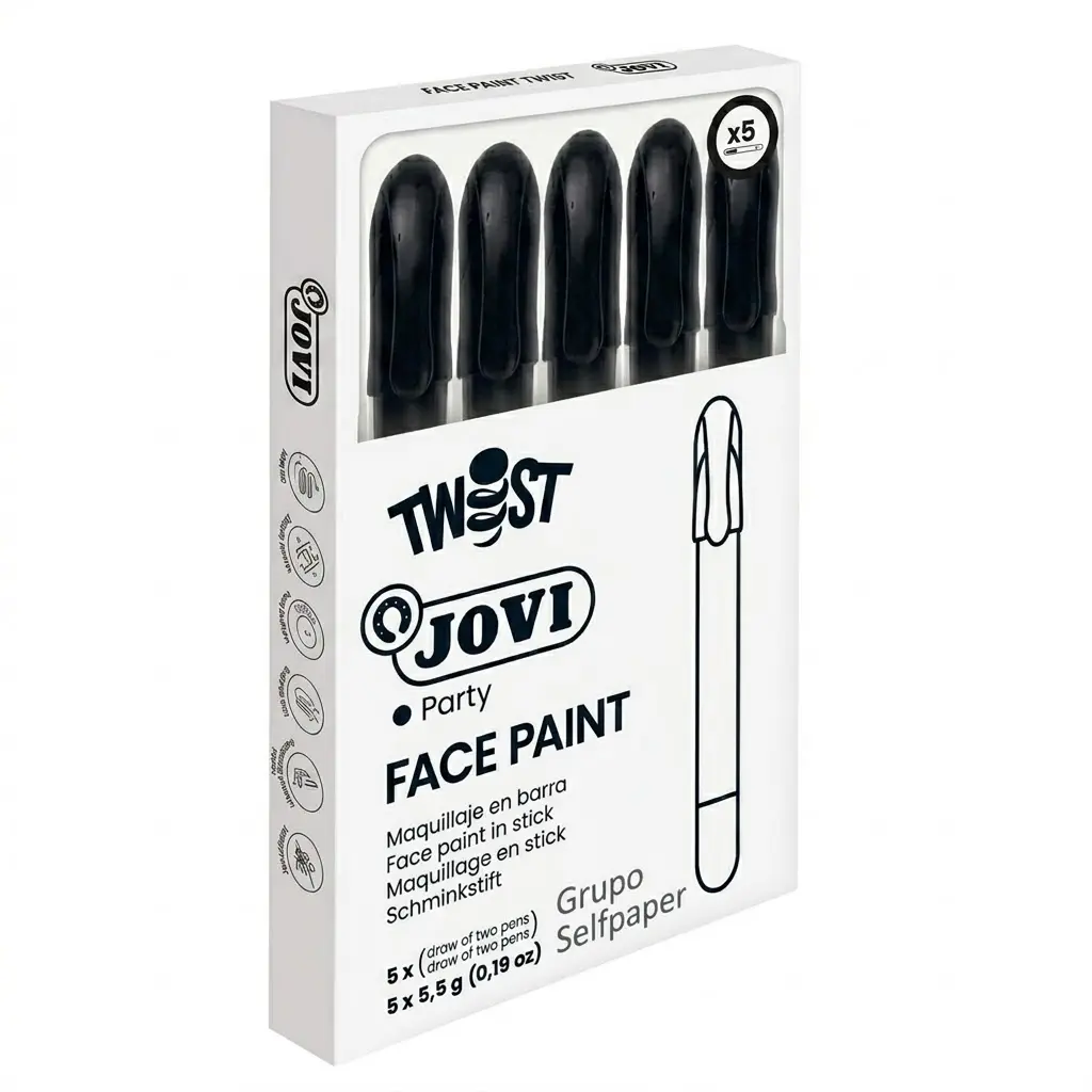 BARRA DE MAQUILLAJE TWIST MAKE-UP NEGRO CAJA JOVI