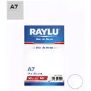 BLOC NOTAS MICROPERFORADO RAYLU A7 60 GRAMOS 80 HOJAS LISO