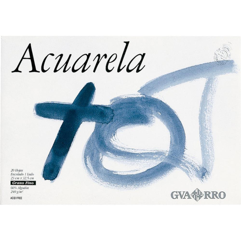 BLOC ACUARELA ENCOLADO A4 20 HOJAS BASIK
