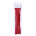 LIMPIAPIPAS CHENILLA ROJO 4MMX30CM PACK 50U